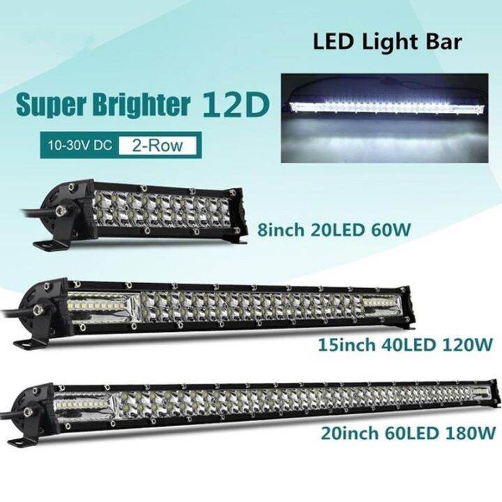 12V 24V 20" Inch LED Light Bar Spot Flood Led Bar for Car SUV Off Road