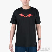 DOSH MENS T-SHIRTS BATMAN เสื้อยืดคอกลม แขนสั้น ผ้าโพลีเอสเตอร์ ผู้ชาย DBMT5275-BL