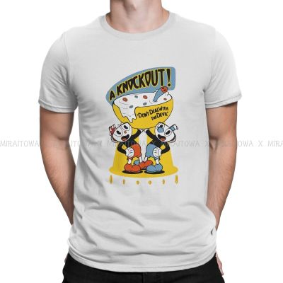 Cuphead Battle Adventure Game Original Tshirts Brothers Mugs Print MenS T Shirt New Trend Clothing Size S-6Xl