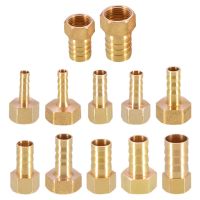 Pneumatic pagoda connector 4 6 8 10 12 14 16mm trachea hose barb connector inner thread 1/8 1/4 3/8 1/2 brass fittings water gas Hand Tool Parts Acces