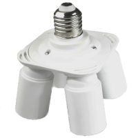 【YF】❇❉№  E27 to 4 Lamp Holder Studio 3 Screw Bulb Conversion E26 Extension Base