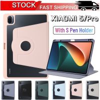 อัจฉริยะเป็นหนังเคสสำหรับ Xiaomi Mi Pad 5 Xiaomi Mi Pad 5 Pro 11นิ้วเคสที่สามารถตั้งได้พลิกที่วางกันกระแทกพร้อมช่องเสียบปากกา