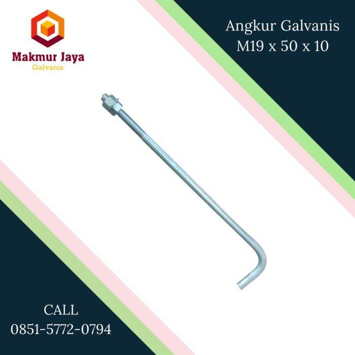 COD Angkur Galvanis M16 X 50 X 10 / Angkur Beton Galvanis Trendi ...