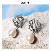 99th jesus crown of thorns silver earrings pearls drop ต่างหูมงกุฏหนามตัวเรือนเงินห้อยไข่มุก