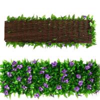 Artificial Hedges Fence Large Leaf Ivy Simulation Fence Unique Look Decorative Accessory for Walls Courtyards Balconies and Stairs improved