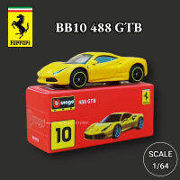 รถเฟอร์รารีที่164สั้นๆ BB10ขนาด488 GTB F50 F40 458ของเล่นสไปเดอร์ยานพาหนะดายแคส