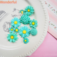 ?【Lowest price】Wonderful 11X Daisy Resin flatback Charms คาเดช DIY scrapbooking Headwear Decor CRAFT