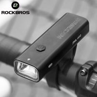 ROCKBROS ไฟหน้าจักรยานกันน้ำแบบพกพาไฟจักรยาน MTB,อัปเกรด USB ด้านหน้าถนนแท่นชาร์จแบตเตอรี่ USB