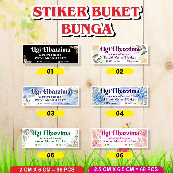 STIKER BUKET BUNGA Lazada Indonesia
