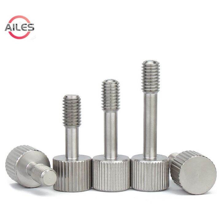 haotao-hardware-m3-m4-m5-m6-sus304สแตนเลสแบน-knurled-thumb-สกรูเอวสูง-shank-hand-กระชับ-thumbtamper-resistant-สกรู