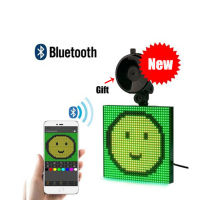 Car LED Display Screen APP Bluetooth Control GIF Programmable Message Controlled Board Images Custom Emoticons Car Accessories