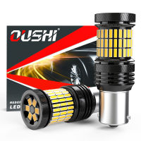 2ชิ้น T20 7440 W21W LED C An BUS ไม่มีไฮเปอร์แฟลชสีเหลืองอำพันสีเหลือง3014 SMD เลี้ยวไฟหลอดไฟสำหรับโตโยต้า C-HR C HR Camry Corolla