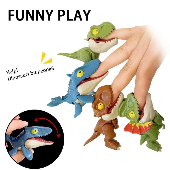 Finger Dinosaur Tricky Tyrannosaurus Model Biting Hand Dino For ...