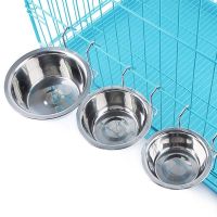 Dog cat Bowl Food Drinking Cup Hanger Feeding Tools Supplies