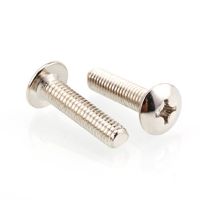 M4 Truss Phillips Screw Mushroom head Screws Carbon steel Nickel Plated Bolts 6-30mm Length Nails Screws  Fasteners