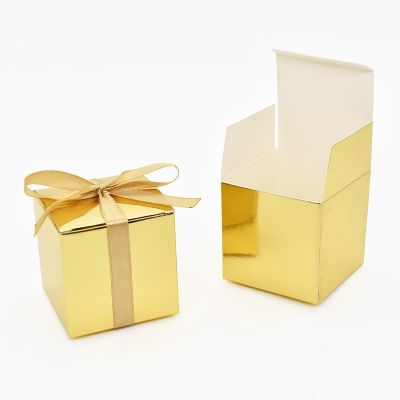 【YF】✠❡✎  10Pcs Gold Paper Chocolate Boxes Baby Shower Birthday Supplies Wedding Favors