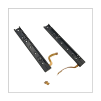 1 Set Right and Left Slide Rail with Flex Cable Fix Part for Nintendo Switch Console NS Rebuild Track Replacement Spare Parts Accessories