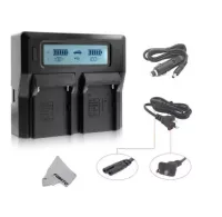 LCD DIGITAL DAUL CHARGER NB2L (0805)