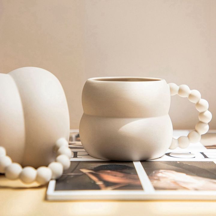 creative-ceramic-mug-cute-coffee-cup-nordic-home-decor-handmade-art-milk-tea-cup-home-drinkware-personalized-couple