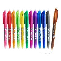 【living stationery】ปากกาเจลลบได้12ชิ้น HeatPens สำหรับ Fabric0.5MmPoint Rolling PEN สำหรับเด็กนักเรียนผู้ใหญ่