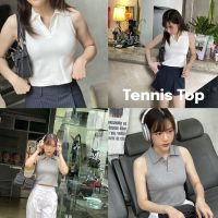 Tennis top เสื้อคอปก แขนกุด