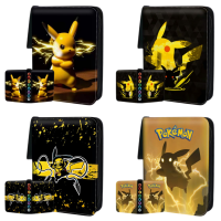 400 ล่าสุด Pokemon อะนิเมะการ์ตูนคอลเลกชันเกมการ์ดผู้ถือบัตรซิป Binder ของเล่นเด็กของขวัญวันเกิด PU กันน้ำ-Chuieri