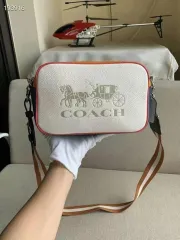 Coach Jes Crossbody Sling Double Zipper Black Leather from USA 🇺🇸,  Luxury, Bags & Wallets on Carousell