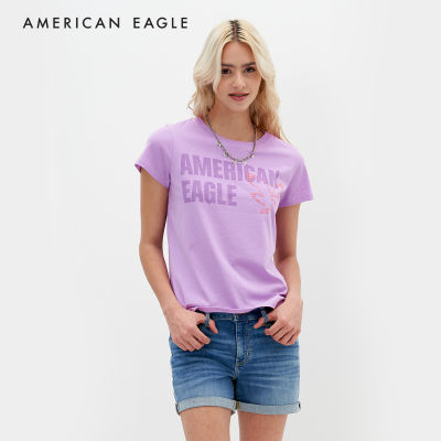 American Eagle Slim Classic Tee เสื้อยืด ผู้หญิง สลิม คลาสสิค (NWTS 037-8743-500)