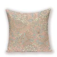 Vintage Decorative Cushion Covers Flower Plant Linen Throw Pillow Case Luxury Cushions Cover Custom 45 x 45 High Quality Pillows