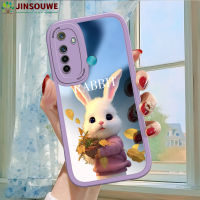 Jinsouwe เคส Realm5เคสมือถือสำหรับ Realme 5 Realme5สำหรับเด็กผู้หญิงลายการ์ตูนกระต่ายปกหนังคลุมเต็ม