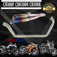 ท่อแต่ง honda cb300f cbr300r cb300r ท่อคู่akrapovicรุ้ง ท่อแต่งcb300f cbr300r cb300rชุดฟูล ตรงรุ่น เสียง แน่น นุ่ม ทุ้ม ไม่แตกในรอบสูง ระบายความร้อนได้ดีอัตราเร