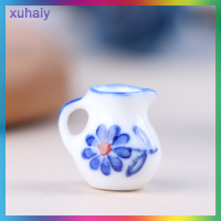 xuhaiy 6pcs 1/12 dollhouse Miniature MINI Milk pots ชุดตุ๊กตาเฟอร์นิเจอร์ตกแต่งห้อง