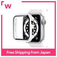 Miimall เคส Apple ความสามัคคี Watch8 41Mm/7 41Mm ทุ่มเทนาฬิกา Apple 8 2022เคส Apple นาฬิกา41Mm ป้องกันรอยขีดข่วนกันฝุ่นน้ำหนักเบาวัสดุ PC กระจกนิรภัยป้องกันทุกสัดส่วน LCD 41 H (41มม. สีขาว X สีเงิน)