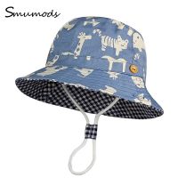 Flower Kids Bonnet Summer Children Cotton Baby Girls Sun Hat Cartoon Bucket Cap For Boys Printing Floral