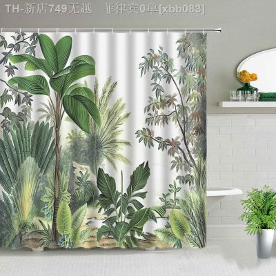 【CW】✚▦๑  Printing Scenery Shower Curtains Landscape Curtain Set
