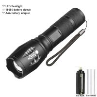 Powerful T6 LED Super Bright Aluminum Alloy Portable Flashlight USB Charging IPX5 Waterproof Camping Climbing Torch Rechargeable  Flashlights