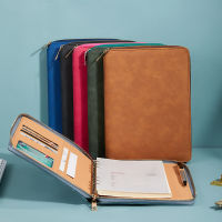 A5 Zipper Bag Loose-Leaf Notebook Multifunctional notebook A5 business loose-leaf zipper bag Planner Agenda notepad Stationery