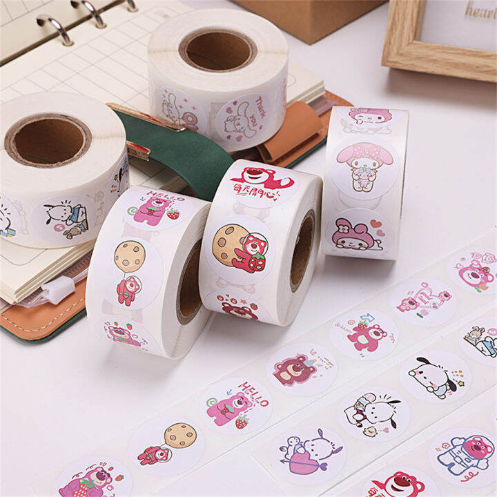 500Pcs Sanrio Film Seal Hand Account Decoration Sticker Children ...