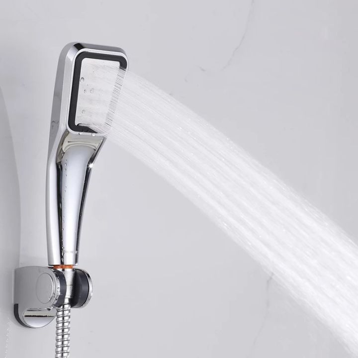 300-holes-high-pressure-rainfall-shower-head-water-saving-3-color-chrome-black-white-sprayer-nozzle-bathroom-accessories-showerheads