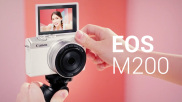 Máy ảnh Canon M200 + lens 15-45mm IS STM - 24 megapixel - Wifi - Quay 4k