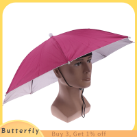 Butterfly 1PC ร่มพับได้หมวกตกปลาเดินป่าตั้งแคมป์ชายหาด Headwear หมวก Sun CAP HEAD Hat