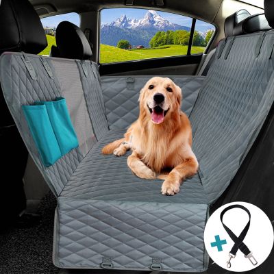 Dog Car Seat Cover for Back Seat Waterproof Non Slip Pet Carrier Backseat Cover Mat Cushion Hammock Seat Protector for Cars
