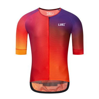 LUBI 5 Colors Men Cycling Jersey Short Sleeve MTB Road Clothes Bike Jersey Breathable Mountain Bicycle Jersey Maillot Ciclismo