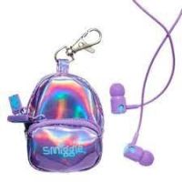 หูฟัง+เป้จิ๋ว Smiggle Carry Away Backpack Earbuds - purple