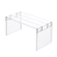 【CC】 Refrigerator Storage Rack Fridge Layered Separator Shelf Multifunction Transparent Desktop Organizer