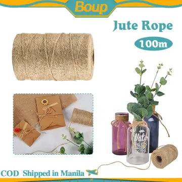 Decorative Hemp Rope 4mm (100m Sisal Rope Thickness Retro Jute Rope  Handmade Diy Tag Lighting Hemp Rope Cat Claw Rope