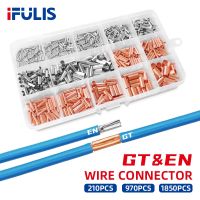 【hot】☏♗  970PCS EN Bare Tinned Connecting Non-Insulated Wire Ferrules Electrical Cable Terminal 0.5mm2-16mm2 22-10AWG