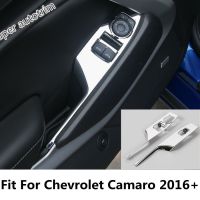 Car Inner Auto Door Armrest Window Lift Button Panel Cover Trim Fit For Chevrolet Camaro 2016 - 2019 Accessories Interior Parts