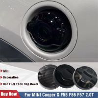 》{“》ฝาถังน้ำมันสีดำสไตล์เรย์พลาสติกใหม่เอี่ยมสำหรับ MINI Cooper S JCW F55 F56 F57 2.0T อุปกรณ์ประดับตกแต่งแต่งรถ