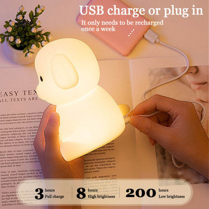 rgb-cute-animal-puppy-silicone-night-light-cartoons-child-led-lights-usb-recharge-colorful-stepless-dimming-pat-sleeping-light